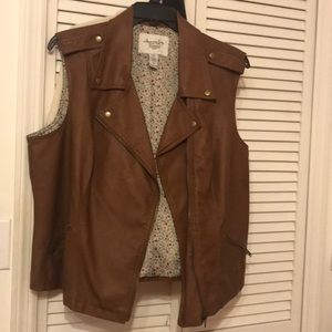 Cute leather vest